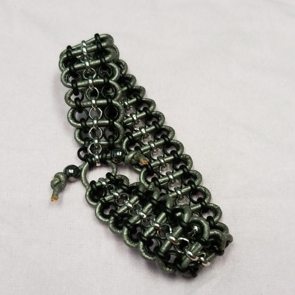 Leather and Chain Bracelet! - Picture 2 of 3